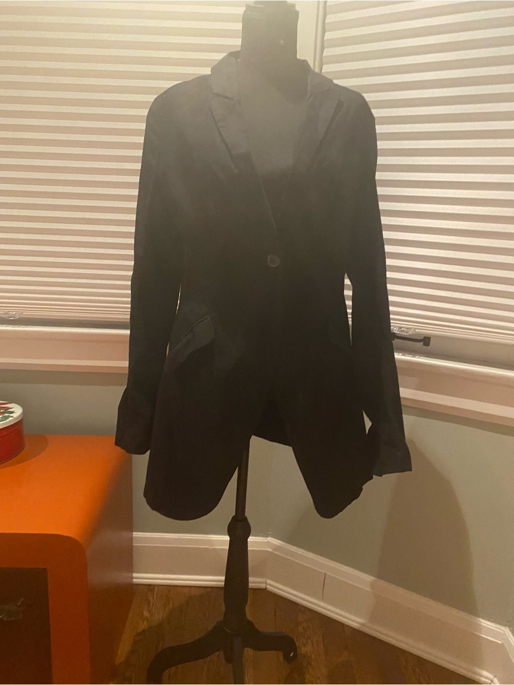 Tailored Black Single-Button Blazer Jacket. Tuxedo jacket Rundholz.